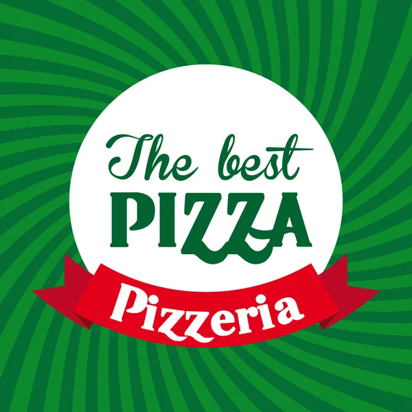La mejor pizza — Archivo Imágenes Vectoriales