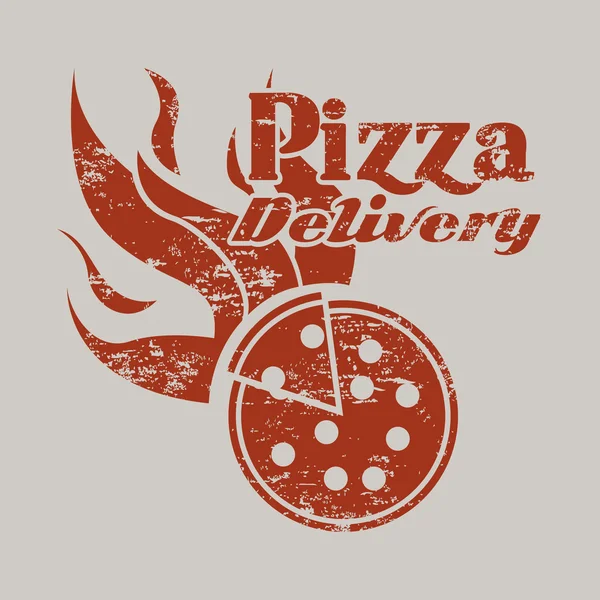 Pizza-Lieferung — Stockvektor