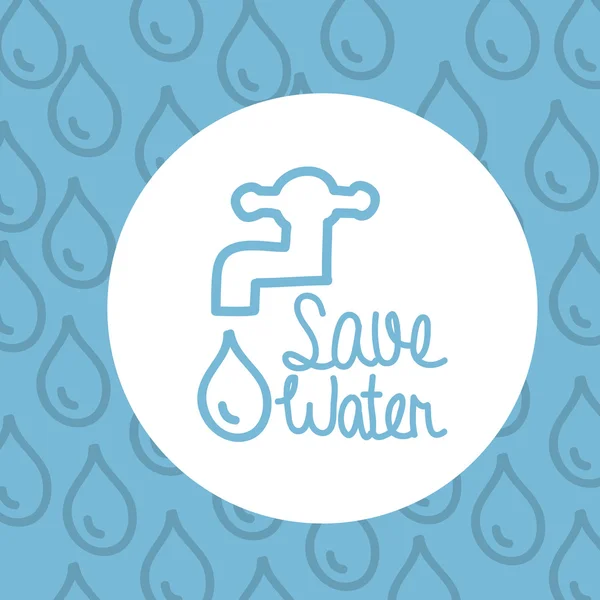 Save water — Stock Vector
