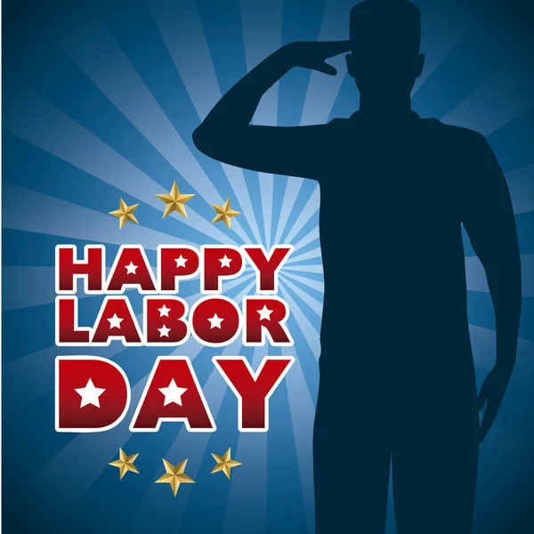 Happy labor day — Stock Vector