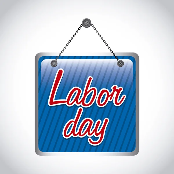 Labor day label — Stock Vector