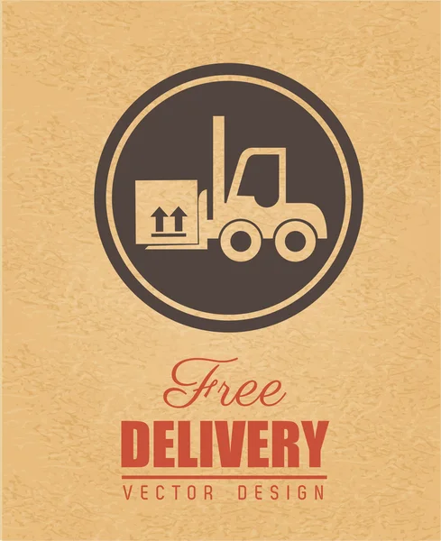 Free delivery — Stock Vector