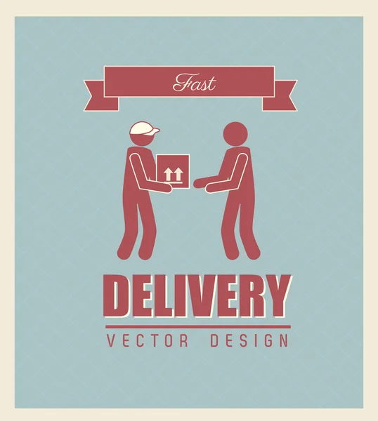 Fast delivery — Stock Vector