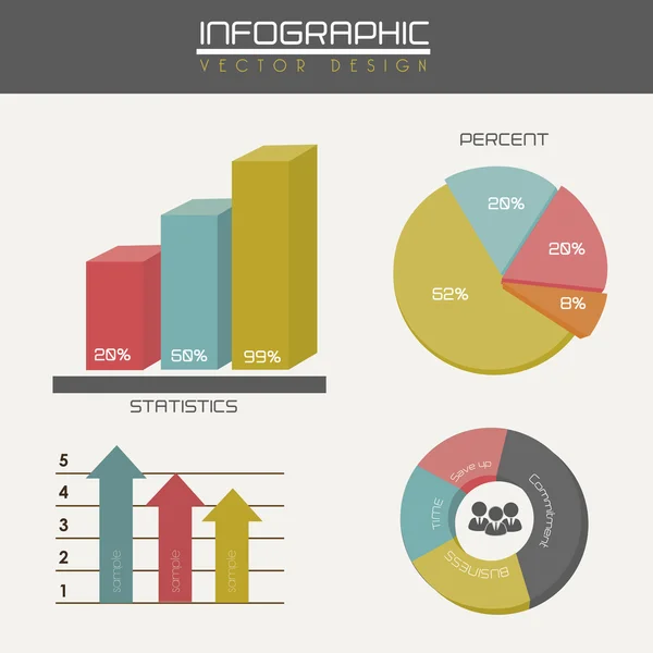Infografika — Stockový vektor