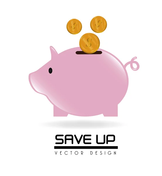 Save up — Stock Vector