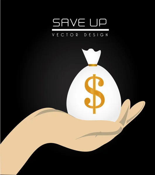 Save up design — Stock Vector