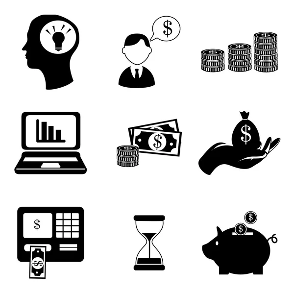 Фінанси іконки — стоковий вектор