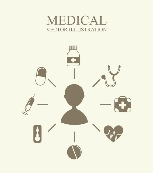 Design medical — Vector de stoc