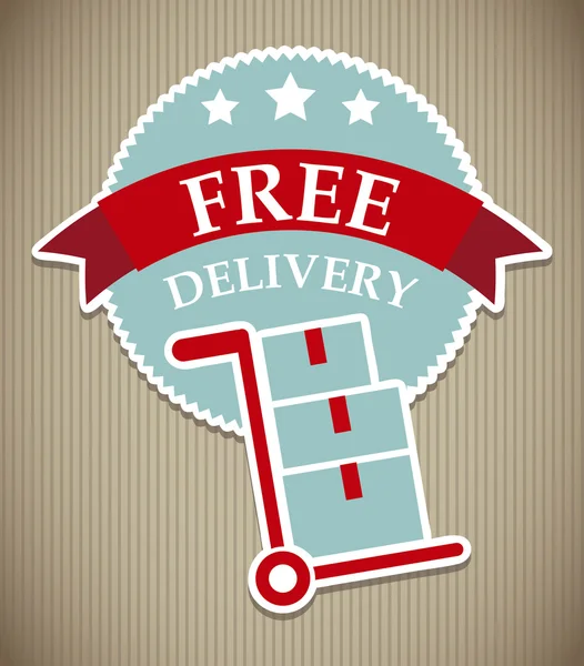 Free delivery — Stock Vector