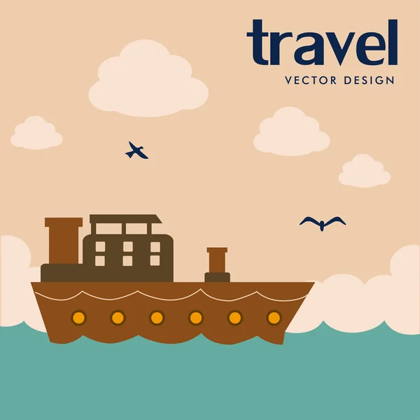 Diseño de viajes — Archivo Imágenes Vectoriales