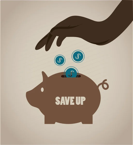 Save up — Stock Vector