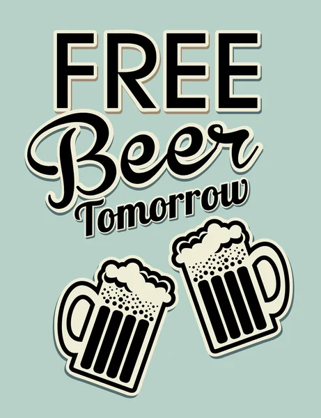 Безкоштовне пиво — стоковий вектор
