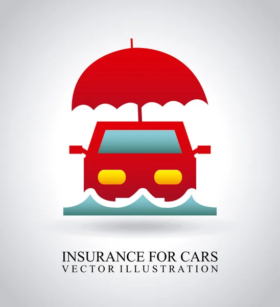 車のための保険 — ストックベクタ