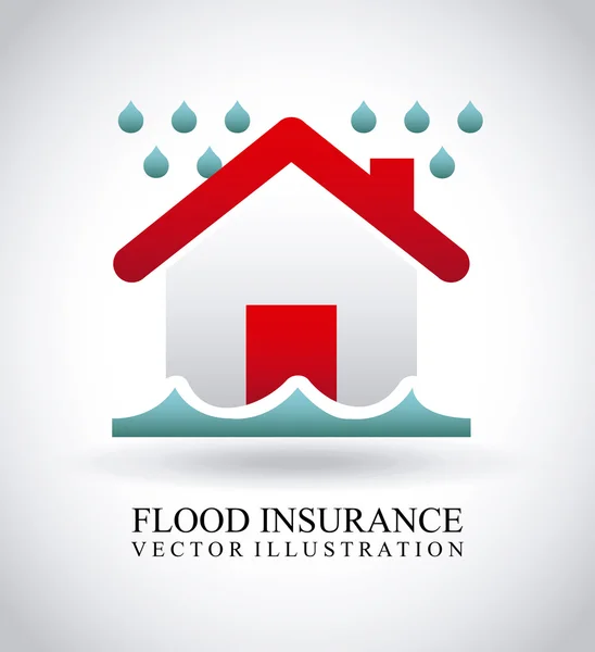 Flood insurance — Stock Vector