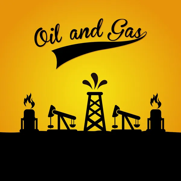 Oil and gas — Stock Vector