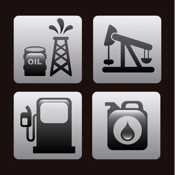 Ícones de combustível —  Vetores de Stock