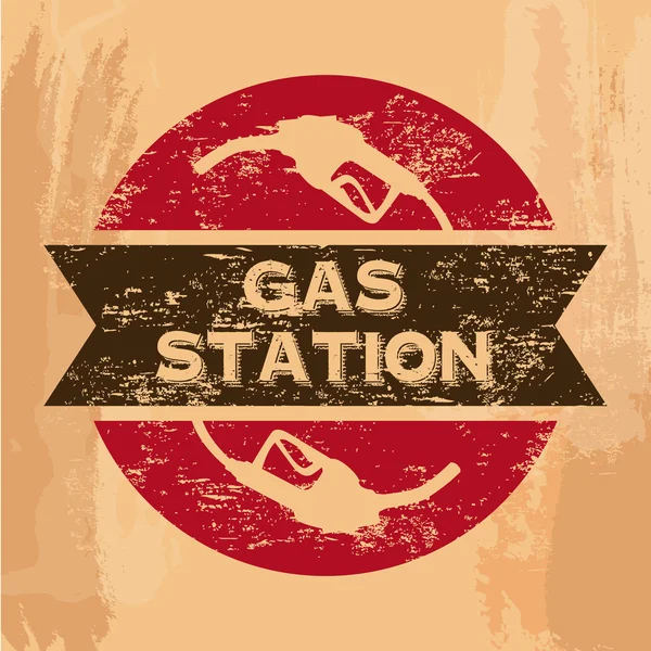 Gas station — Stock Vector