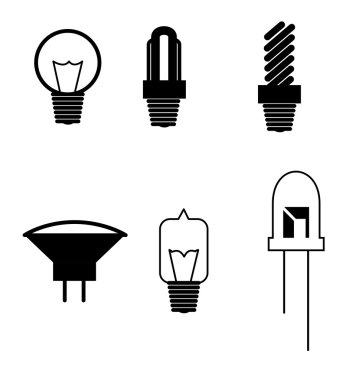 bulbs design clipart