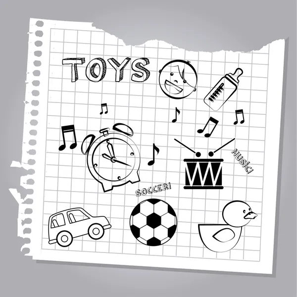 Дизайн іграшки — стоковий вектор