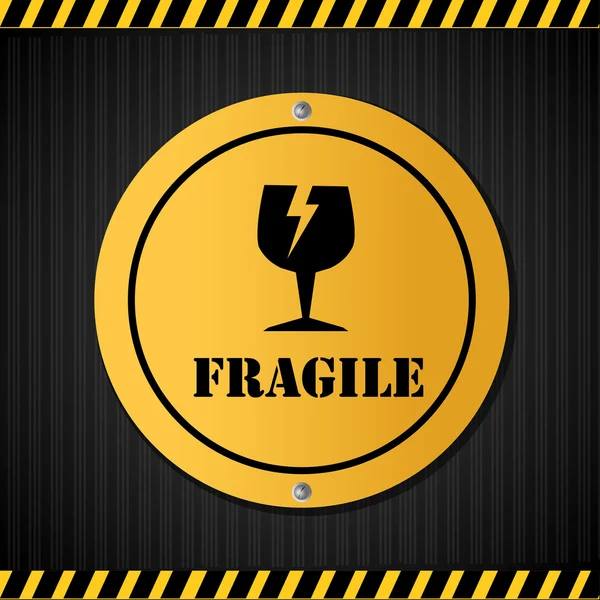 Segnale fragile — Vettoriale Stock