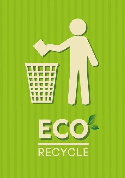 Öko-Recycling — Stockvektor