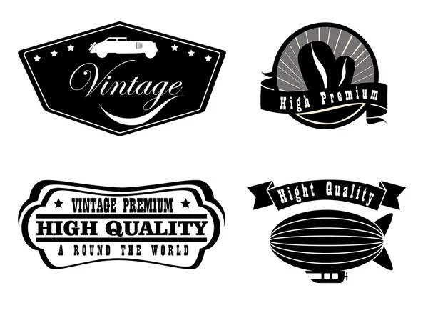 Etiquetas vintage — Vetor de Stock