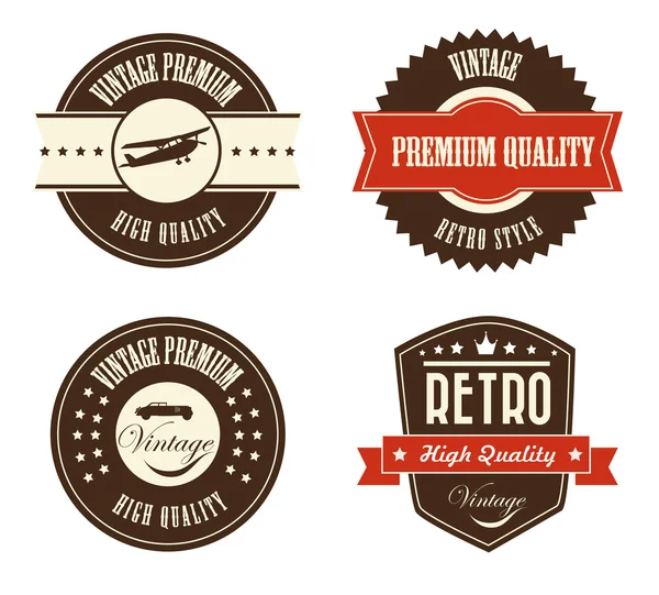 Retro labels — Stock Vector