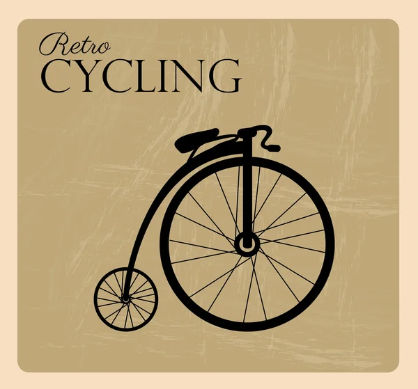 Cyclisme rétro — Image vectorielle