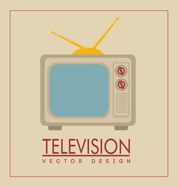 Diseño de televisión — Vector de stock