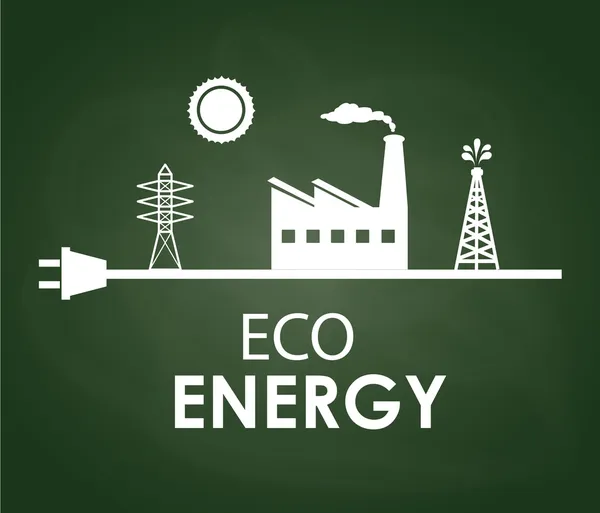 Eko enerji — Stok Vektör