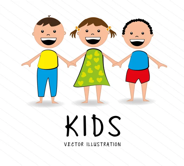 Kids — Stock Vector