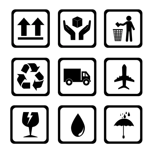 Delivery icons — Stock Vector