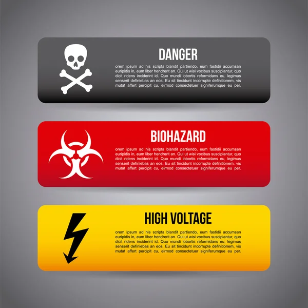 Uwaga Infografika — Wektor stockowy