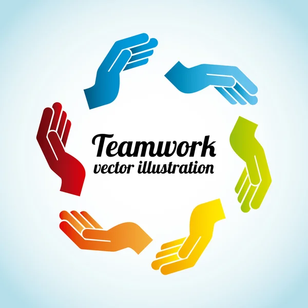 Team work design — Stock Vector