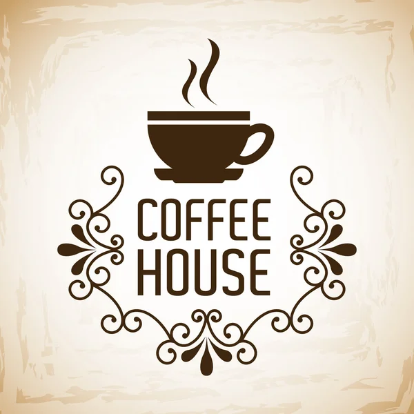 Coffee house design — Stock Vector