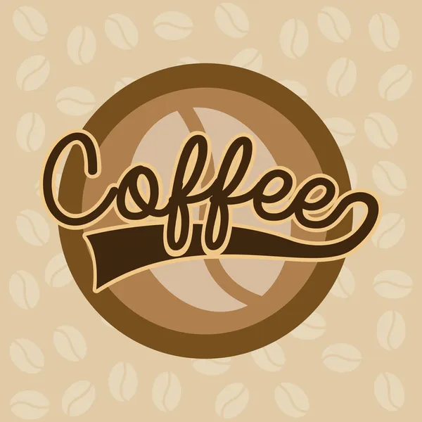 Etichetta caffè — Vettoriale Stock