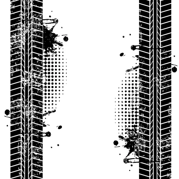 Pistas de neumáticos — Vector de stock