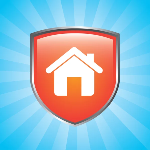Home shield — Stock Vector