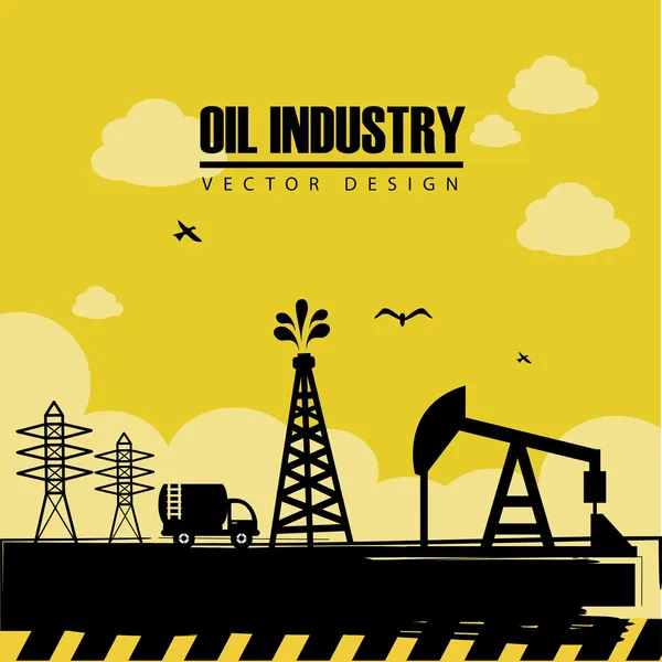 Indústria do petróleo — Vetor de Stock