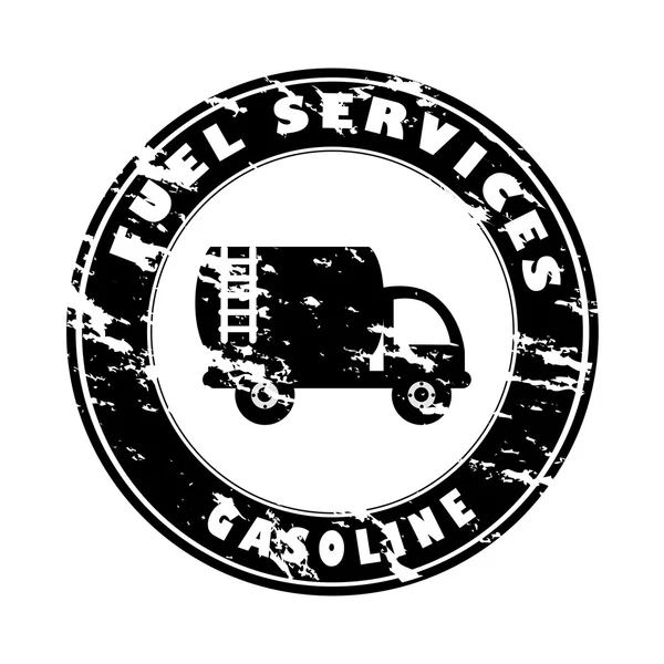 Fuel service seal — Stock Vector