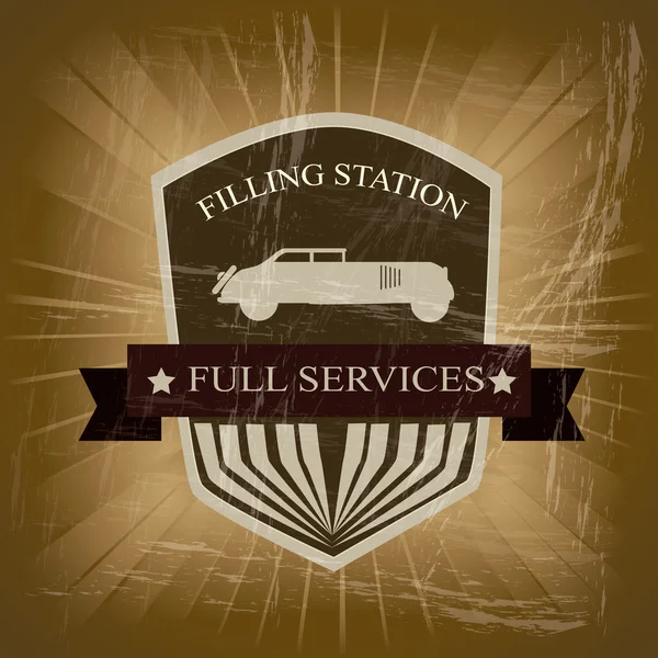 Filling station — Stock Vector