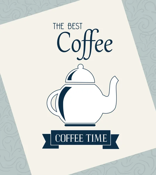 The best coffee — Stock Vector