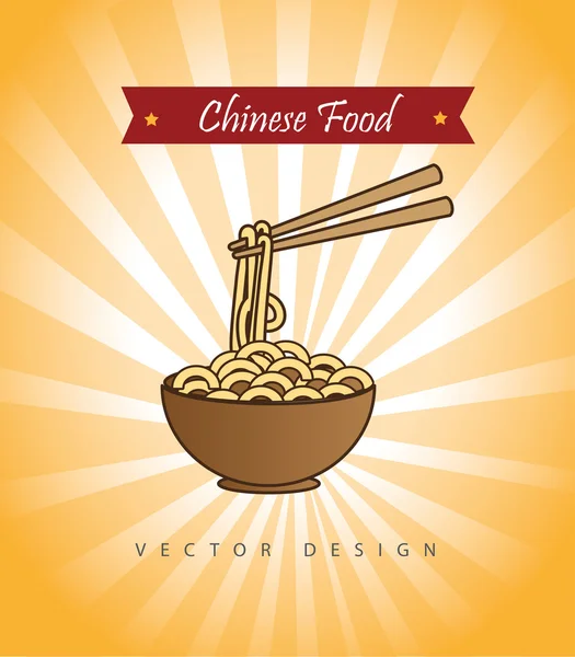 Comida china — Vector de stock