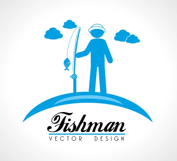 Fishman — Stock vektor