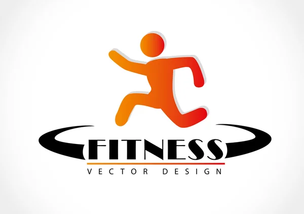 Fitnesz tervezés — Stock Vector