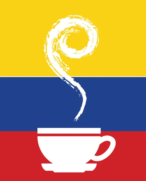 Design de café colombiano — Vetor de Stock