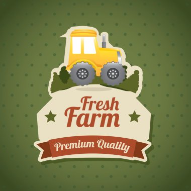 fresh farm label clipart