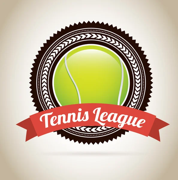 Tennis label — Stock Vector