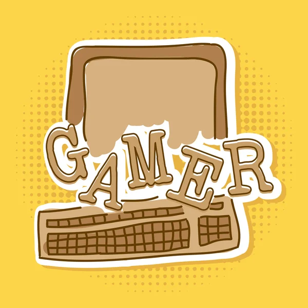 Gamer — Stock Vector