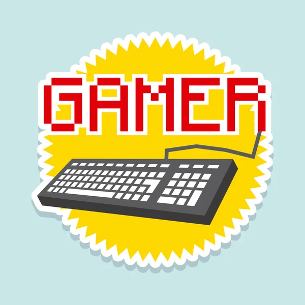 Gamer — Stock Vector